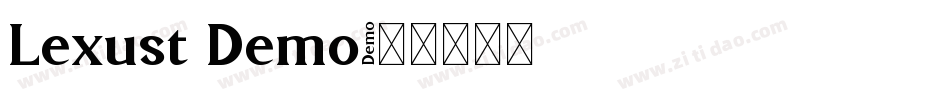 Lexust Demo字体转换